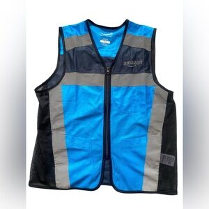 Amazon Flex Delivery Driver Sz Extra Small Blue High Visibility Vest XS